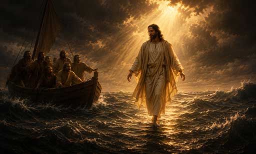 Jesus calming the storm on the sea, Synoptic Gospels