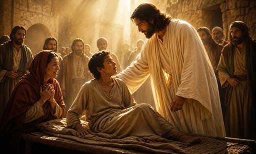 Healing of a paralytic and forgiveness of sins, Gospel healing in Mark 2