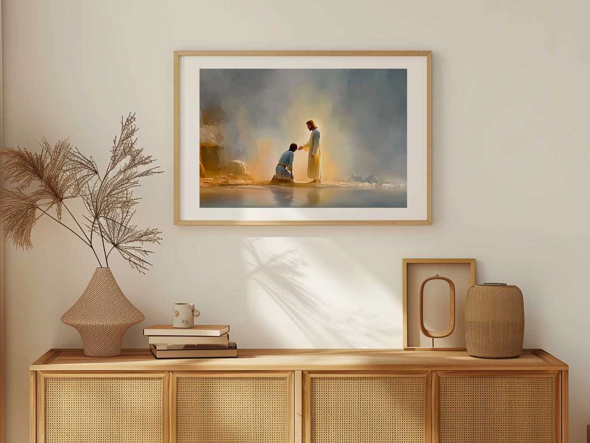 Close-up of faces showing contrast between active devotion, narrative intensity, and calm decorative presence in a home…