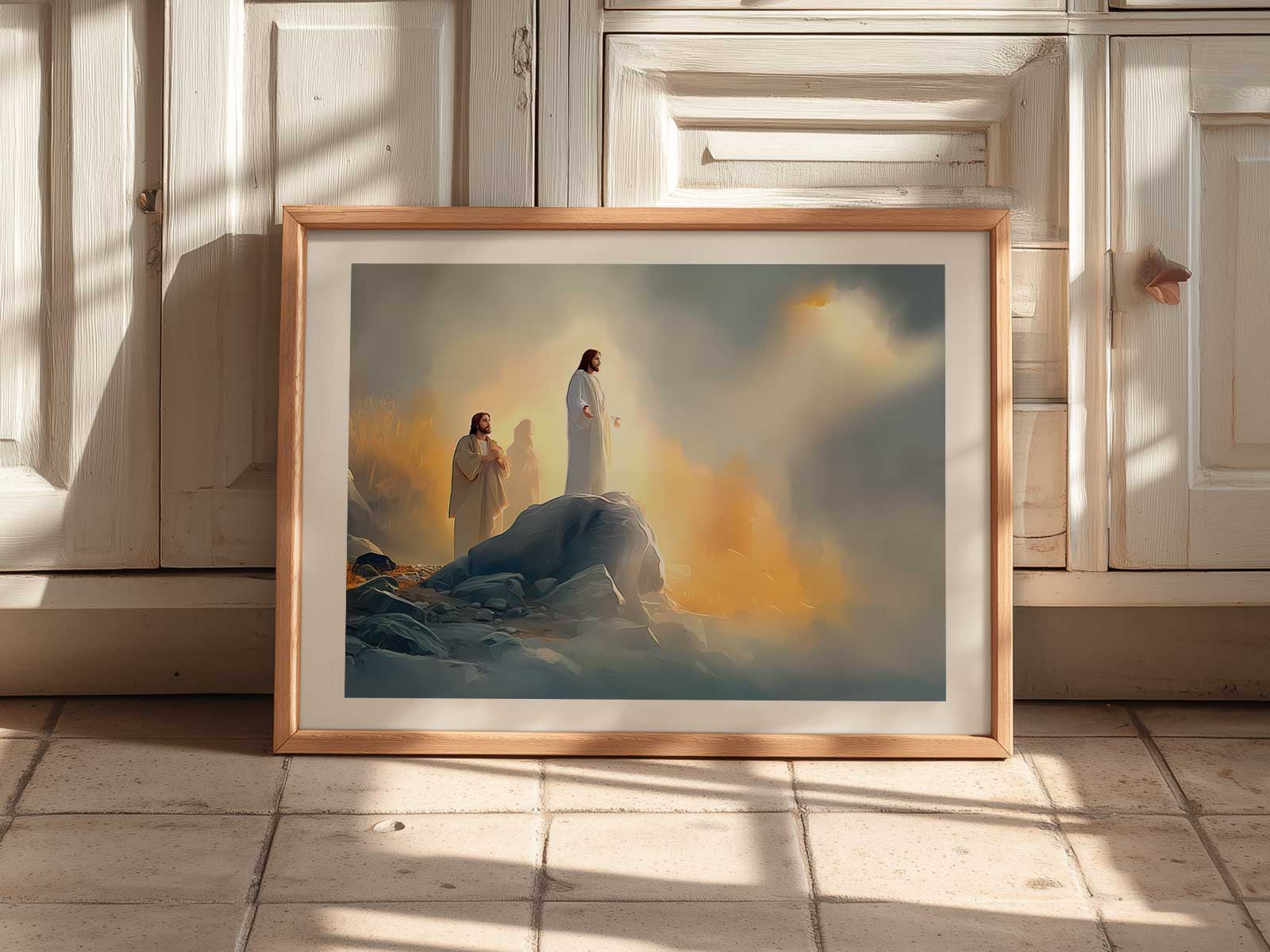 Intimate study of Christ’s expression inviting contemplative listening and prayer