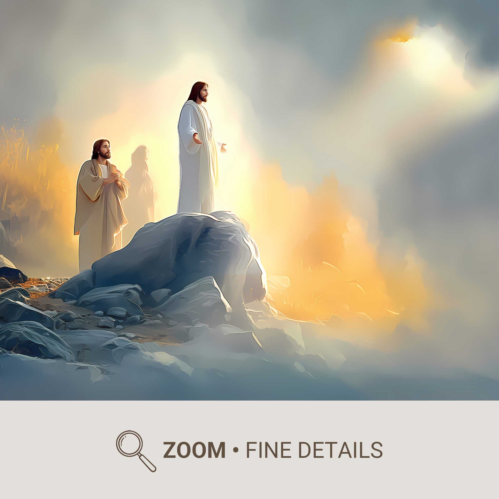 Christ surrounded by rays of light symbolizing victory and spiritual triumph
